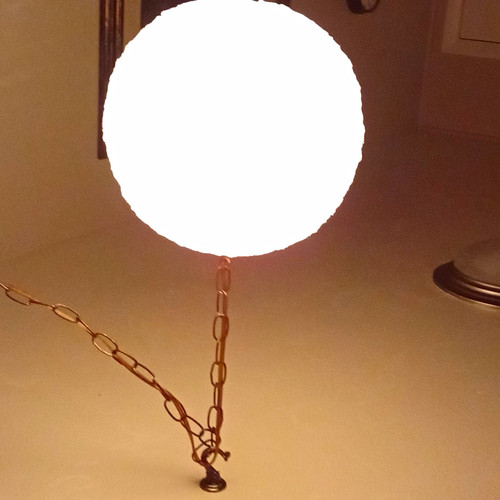 Clear glass globe pendant - clear,