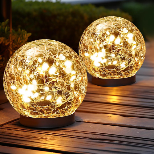 Solar globe lights outdoor - globe,