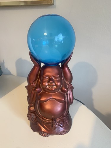 Buddha lamp blue light - buddha, light-up