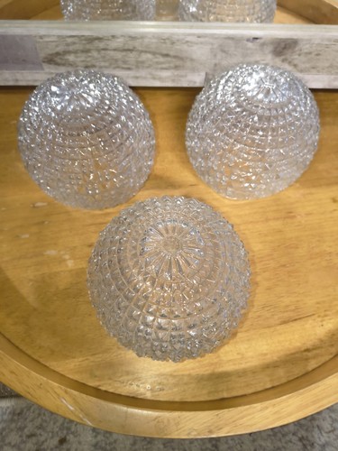 Vintage clear pressed glass - vintage,