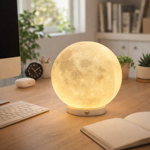 Printed moon lamp usb - printed,