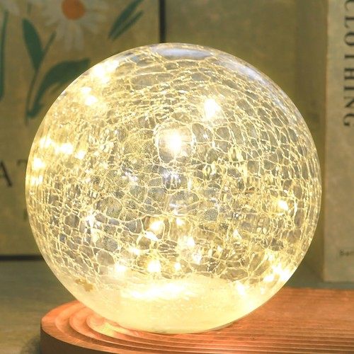 Crackle globe led lamp - led,